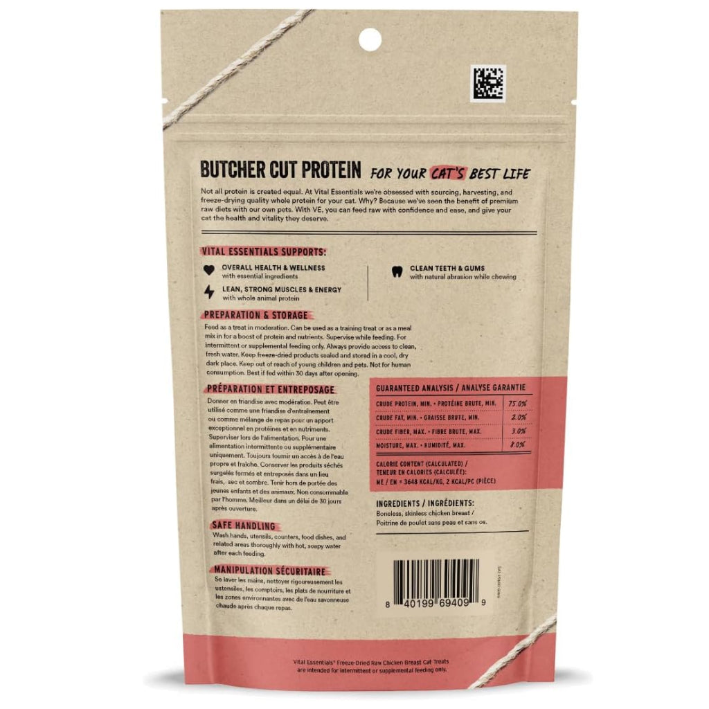 Vital Essentials Freeze-Dried Raw Chicken Breast Treats For Cat
